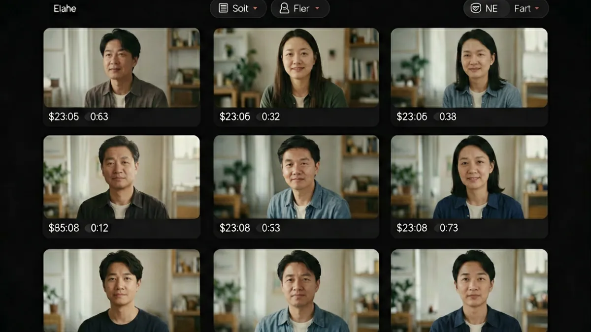 第三名涩涩网站截图展示，界面呈深色主题，视频缩略图网格整齐排列